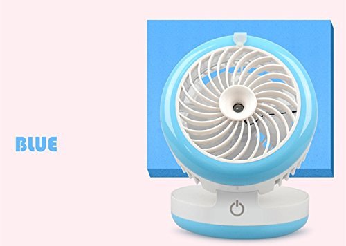 Water Mist Fan Rechargeable Misting Humidifier Fans 3colors Spraying Powerful Fan Office Desktop Mobile Power... N7