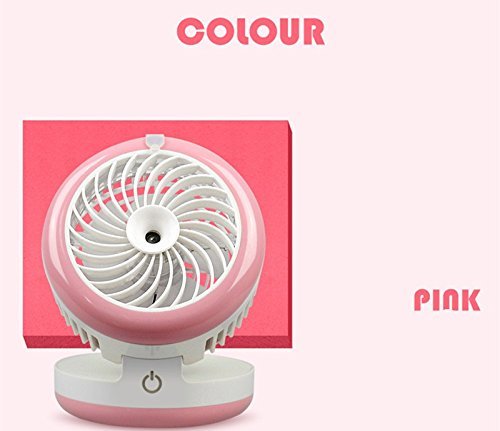 Water Mist Fan Rechargeable Misting Humidifier Fans 3colors Spraying Powerful Fan Office Desktop Mobile Power... N9