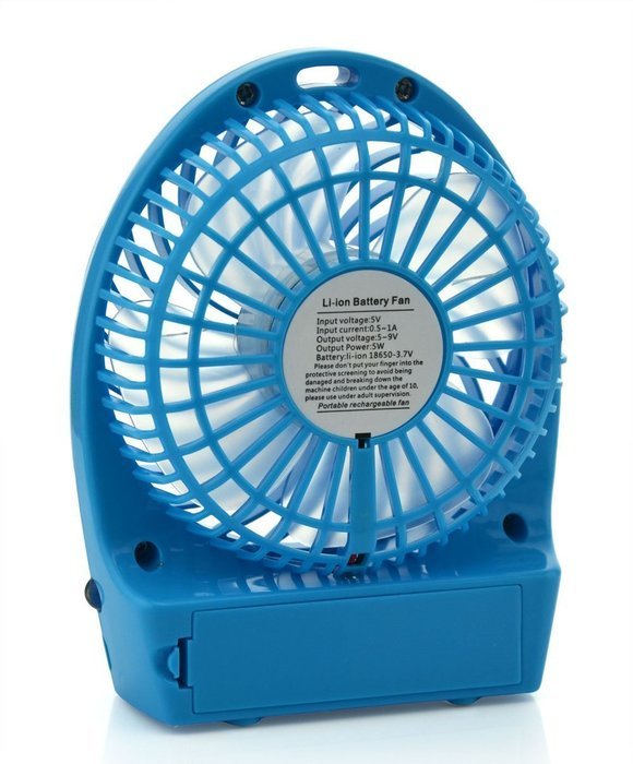 Momoday&reg; Mini Personal Electrical Portable Fan Rechargeable Power Bank Fan 3 Speeds Desktop Summer Cooler Fan... N13