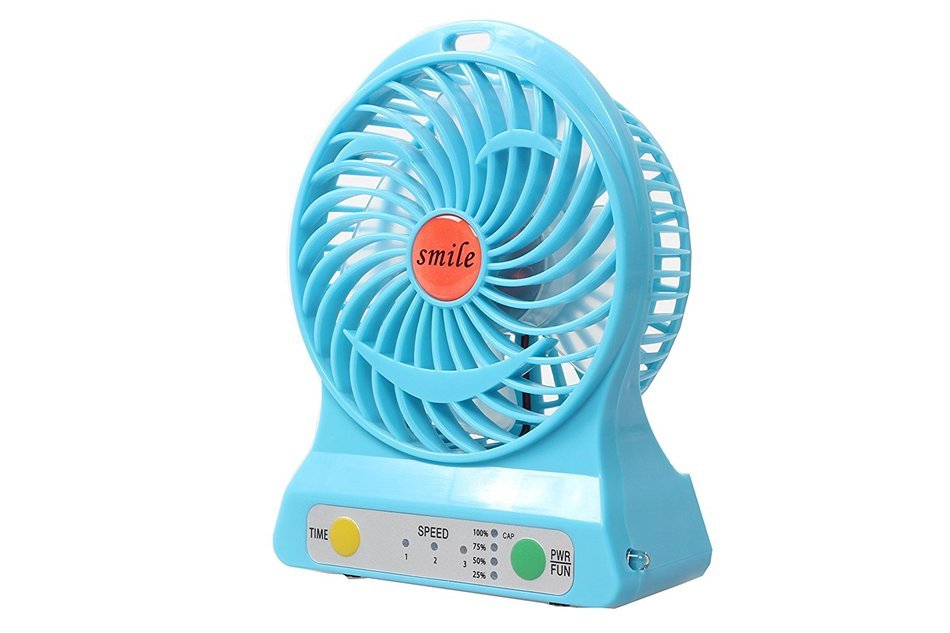 Multi-functional Portable Desk Fan Battery Operated Fan USB Rechargeable Battery Powered Handheld Fan with Lithium... N25
