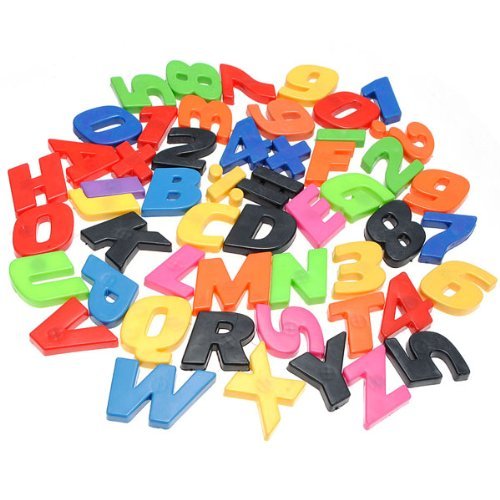 [Free Shipping] Fridge Magnet 26 Letters Numbers Child Educational Toy // Im&aacute;n del refrigerador de 26 n&uacute;meros... N2