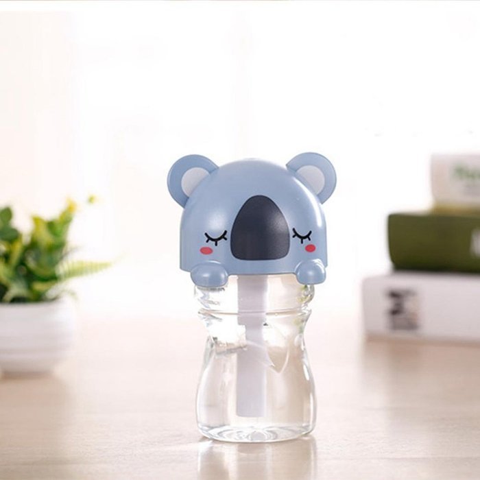 Hatop Sweet USB Mini Cartoon Bottle Cap Humidifier Office Air Diffuser (Black) N15