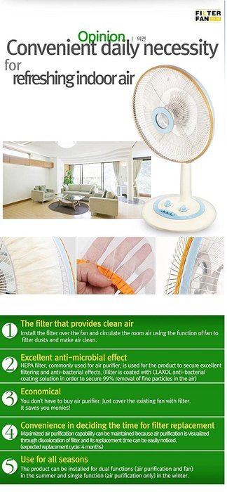 Filterfan Air Purifier Filterfan, 3-um N5