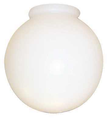 NATIONAL BRAND ALTERNATIVE 672500 Acrylic Globe 6 In. White -