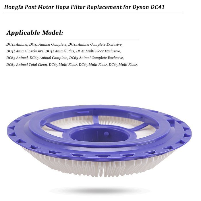 1pcs Post Motor Hepa Filter Replacement for Dyson Exhaust DC41, Hongfa Washable Reuseable Filter Replacement Kit... N4