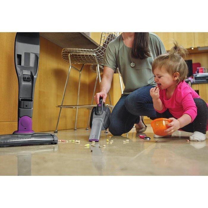 Black+Decker HSVJ415JMBF71 SMARTECH Cordless 16V Max Lithium 2-N-1 Stick Vacuum 1.5Ah N3