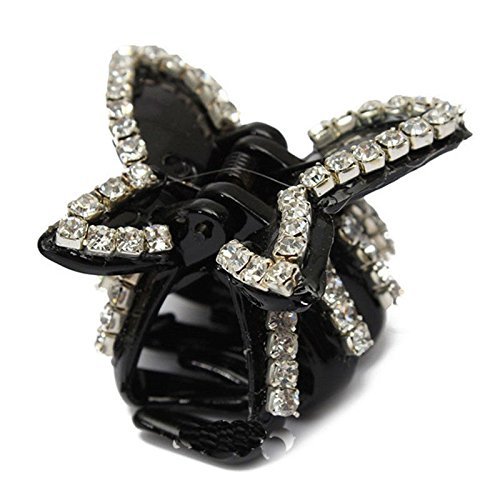 Girls Crystal Butterfly Rhinestone Claw Hairpin Women Hair Clamp Accessory Clip N2