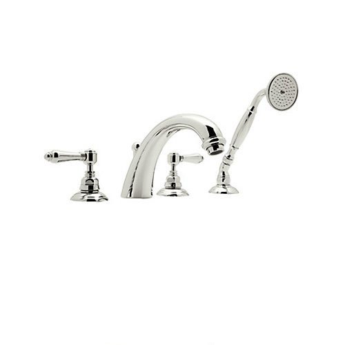 Rohl A2104LMPN Country Bath San Julio Four Hole Deck Mounted Tub Filler in Polished Nickel by Rohl