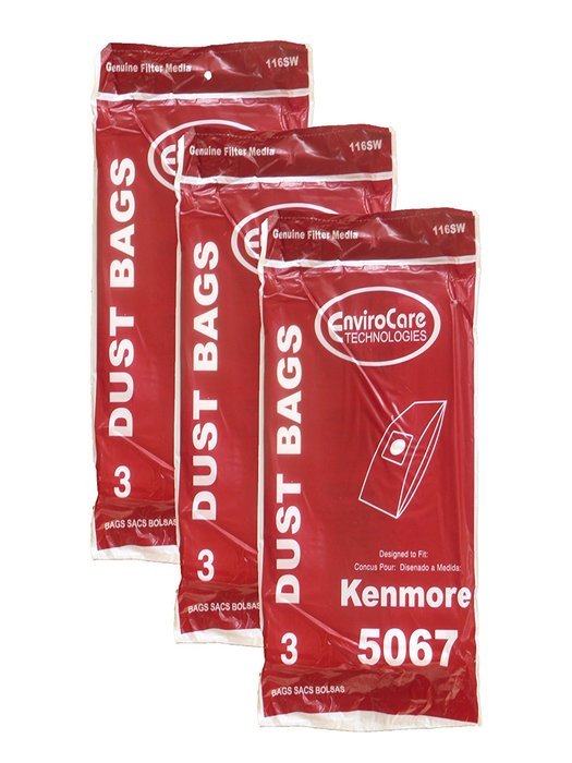 9 Kenmore 5067 Type X Upright Vacuum Cleaner Bag Model #11632265 11632275 11634510, Sears 50678, 11634610 34612...