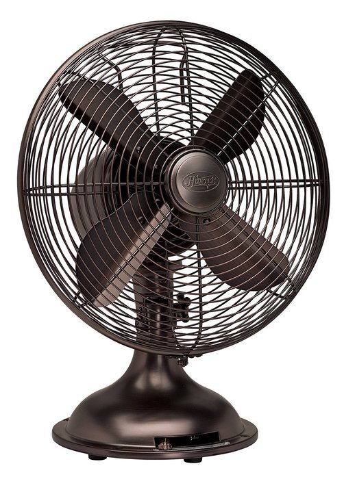 Hunter Fan 90406 12" Oscillating Desk Fan - oil rubbed bronze Color N2
