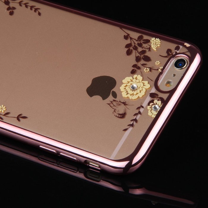 iPhone 7 Case,iPhone7 Case,ikasus Mini Love Heart Glitter Bling Crystal Rhinestone Diamonds Clear Rubber Golden... N77