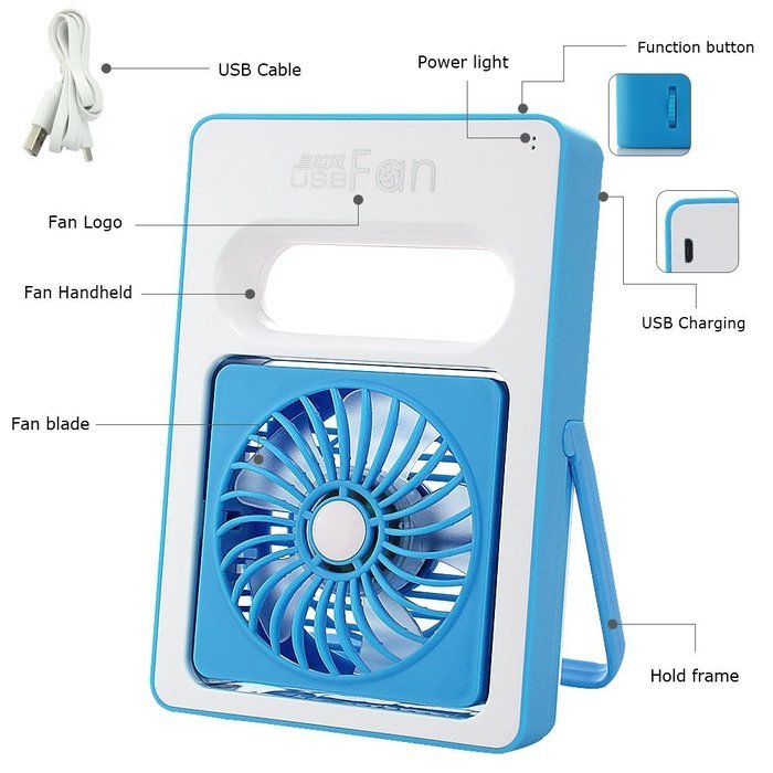Mystery USB Mini Portable Exqusite Fan Personal Battery Operated Handheld USB Fan Summer Cooling Fan USB Rechargeable... N24