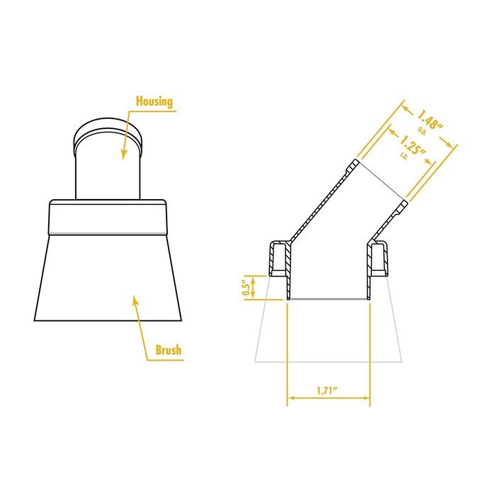 WORKSHOP Wet Dry Vacuum Accessories WS12553A Shop Vacuum Attachment Kit For Use With Shop Vacuum 1-1/4-Inch Hose N2