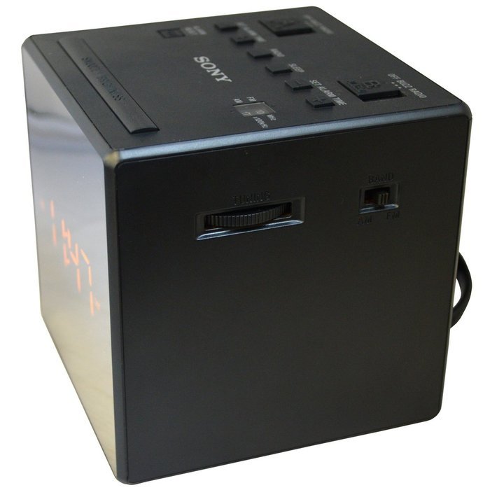 Sony Dual Alarm Clock with Extendable Snooze, AM/FM Radio, Built-in Calendar, Large LED Display, & Battery Backup... N2