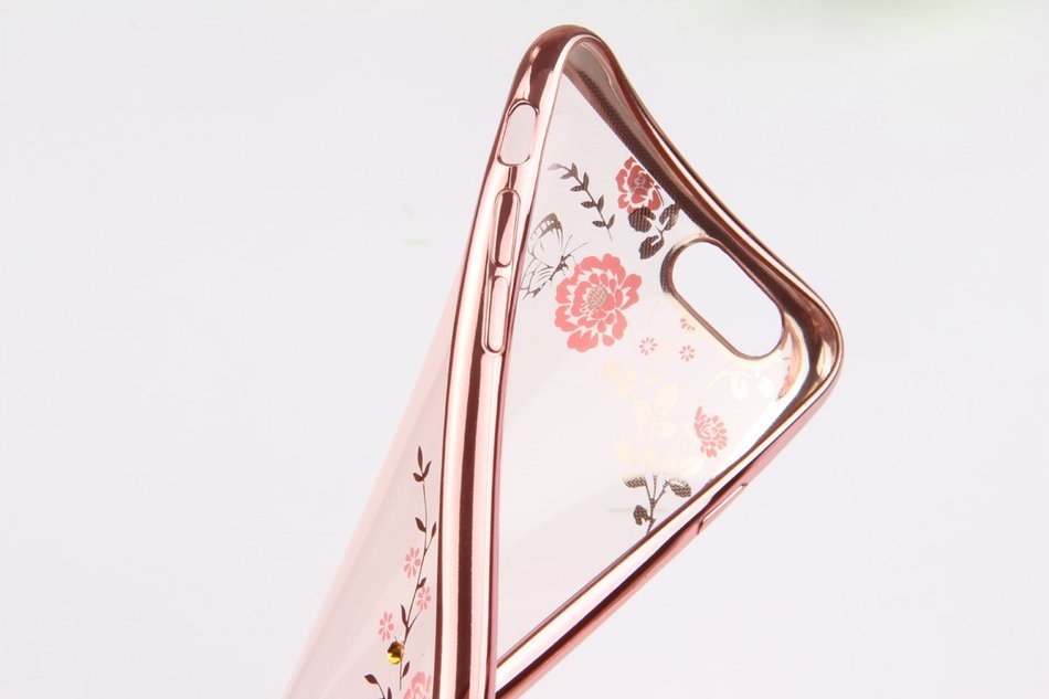 iPhone 7 Case,iPhone7 Case,ikasus Mini Love Heart Glitter Bling Crystal Rhinestone Diamonds Clear Rubber Golden... N96