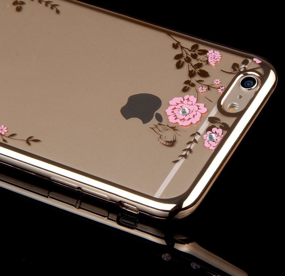 iPhone 7 Case,iPhone7 Case,ikasus Mini Love Heart Glitter Bling Crystal Rhinestone Diamonds Clear Rubber Golden... N97