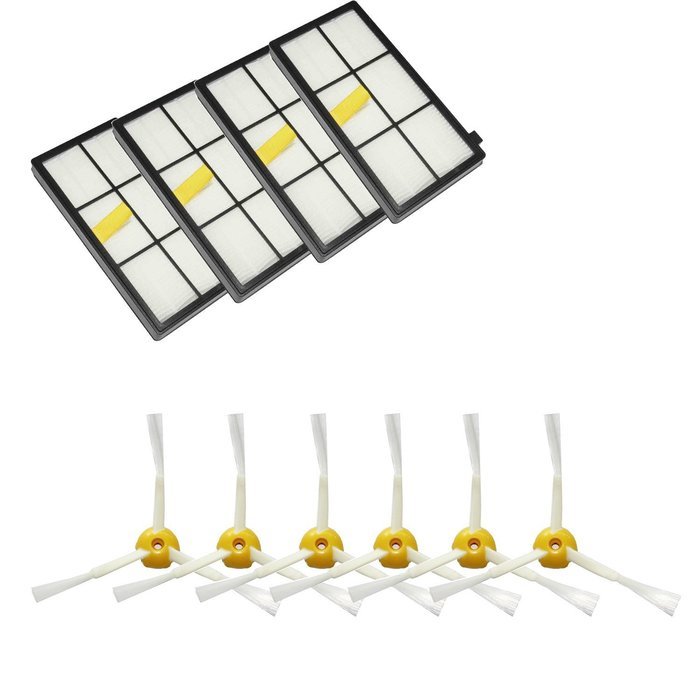 CIMC LLC Side Brushes and Filters Replacement For iRobot Roomba 800 Series 870 880 Robotic Vacuum Parts-Include...