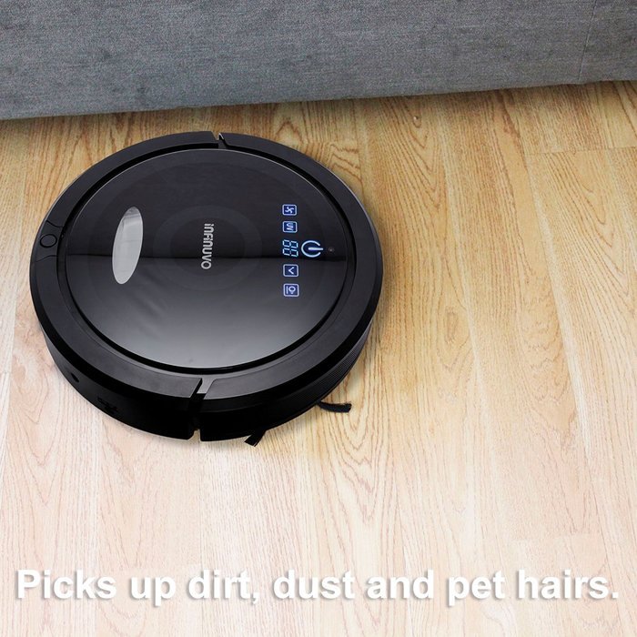 Infinuvo CleanMate QQ6 Robotic Vacuum Cleaner with HEPA Filter N3
