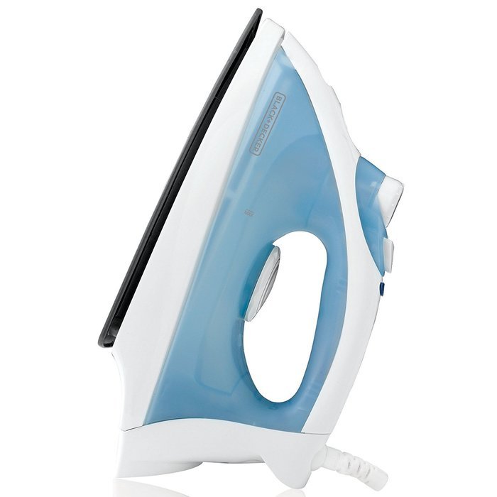 BLACK+DECKER F210 Steam Iron with Nonstick Soleplate, White/Blue N5