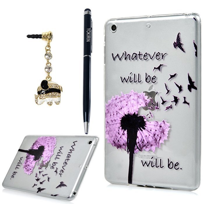 YOKIRIN iPad Mini1/2/3 Case, Fashion Printed Series Slim Fit Shock-absorption Flexible Clear Hybrid Soft TPU Rubber... N46