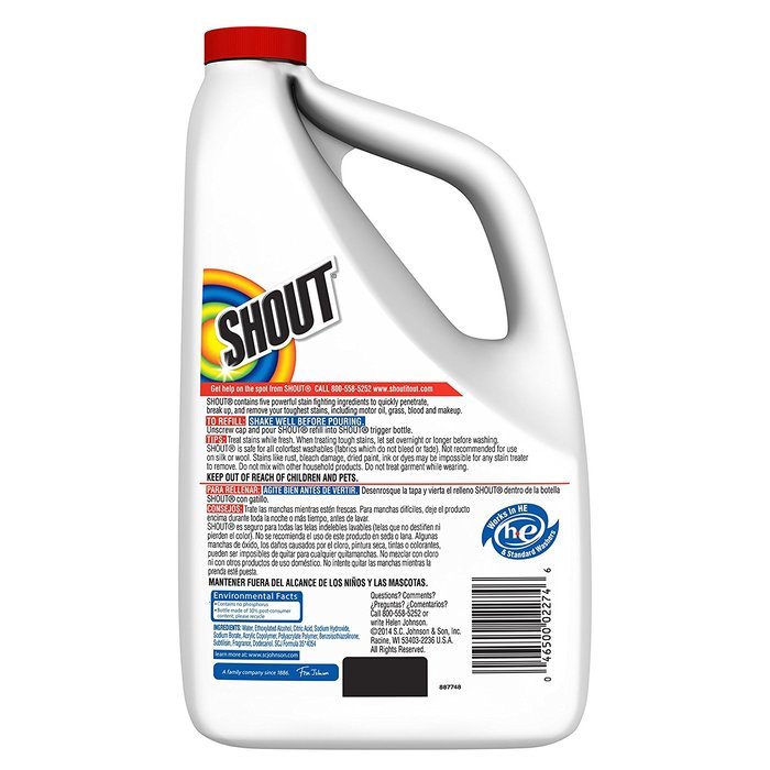 Shout Stain Remover Refill (128 oz) N8