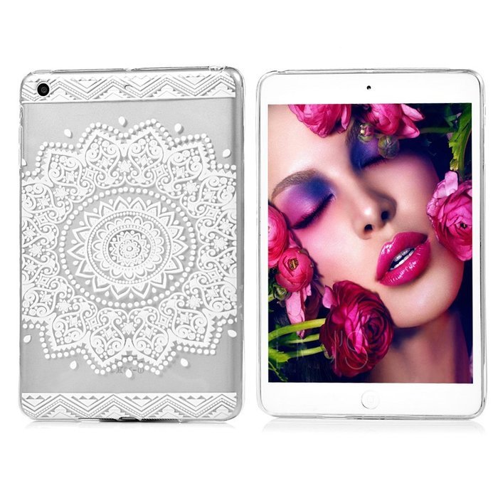 YOKIRIN iPad Mini1/2/3 Case, Fashion Printed Series Slim Fit Shock-absorption Flexible Clear Hybrid Soft TPU Rubber... N50