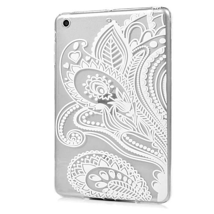 YOKIRIN iPad Mini1/2/3 Case, Fashion Printed Series Slim Fit Shock-absorption Flexible Clear Hybrid Soft TPU Rubber... N52