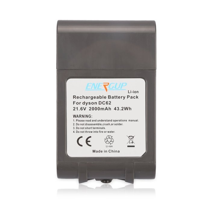 Energup 21.6V 2000mAh Battery For Dyson V6 Li-ion Battery 595 650 770 880 DC58 DC59 DC61 DC62 Animal DC72 Series... N2