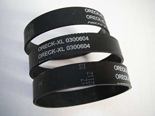 Oreck XL Series Upright Vacuum Cleaner Flat Belts 3 Pk Genuine Part # 75024-01 by Oreck