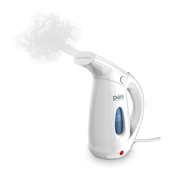 PureSteam Deluxe Handheld Garment Steamer &ndash; Powerful Portable Fabric Steamer Dewrinkles Clothing, Linens, & Curtains... N6