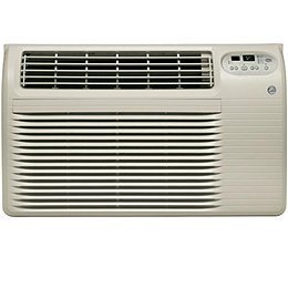 GE AJCQ12ACF 26" Thru-the-Wall Air Conditioner with 12,000 BTU Cooling and Remote Control in Grey (Grey)