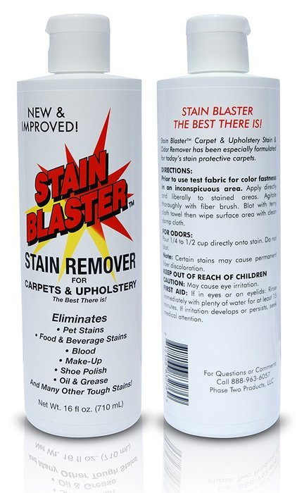 Stain Blaster Carpet and Upholstery Stain and Odor Remover with Extra Strength Carpet Stain Remover, Advanced... N4
