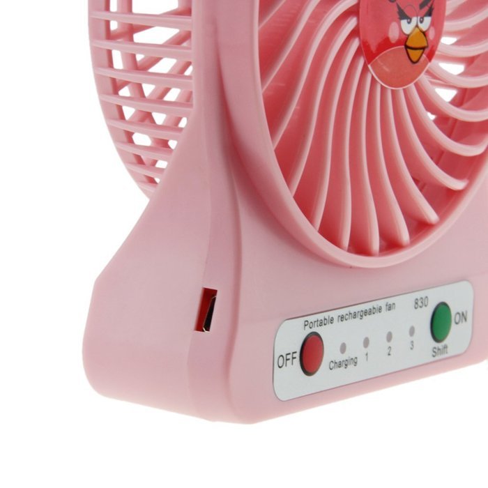 Greenery 360 Degree Rotating Antique USB Powered Plug Charging Ultra-quiet Metal Desktop Table Fan Super Mute... N26