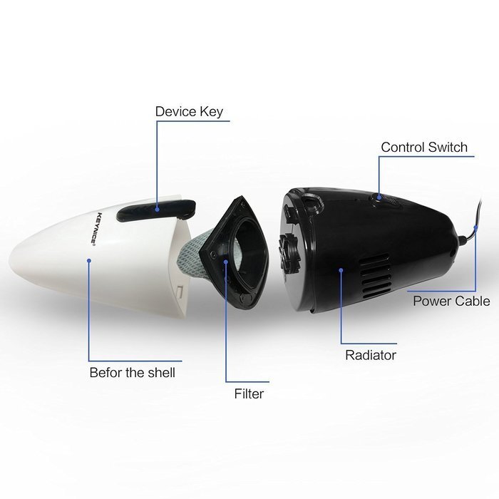 Keynice Car Vacuum Cleaner, 45W 12V Dust Vacuum Portable Handheld Auto Vacuum Cleaner Auto Lightweight Cleaner... N5