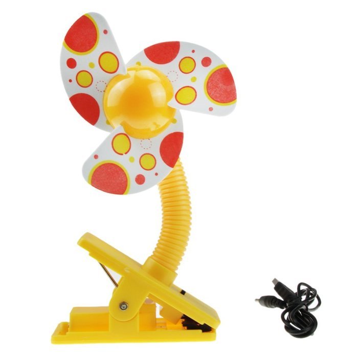 Greenery 360 Degree Rotating Antique USB Powered Plug Charging Ultra-quiet Metal Desktop Table Fan Super Mute... N28