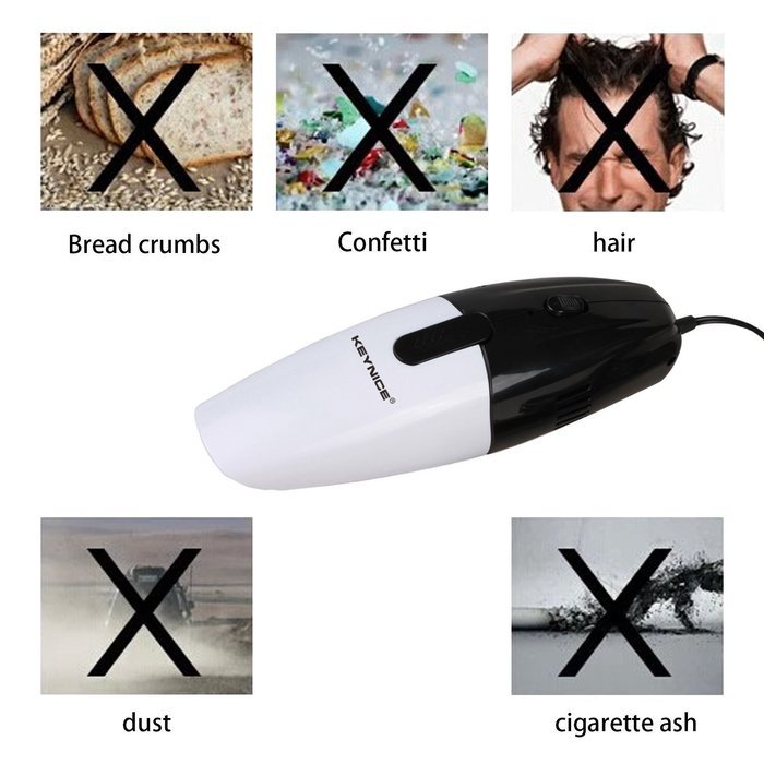 Keynice Car Vacuum Cleaner, 45W 12V Dust Vacuum Portable Handheld Auto Vacuum Cleaner Auto Lightweight Cleaner... N6