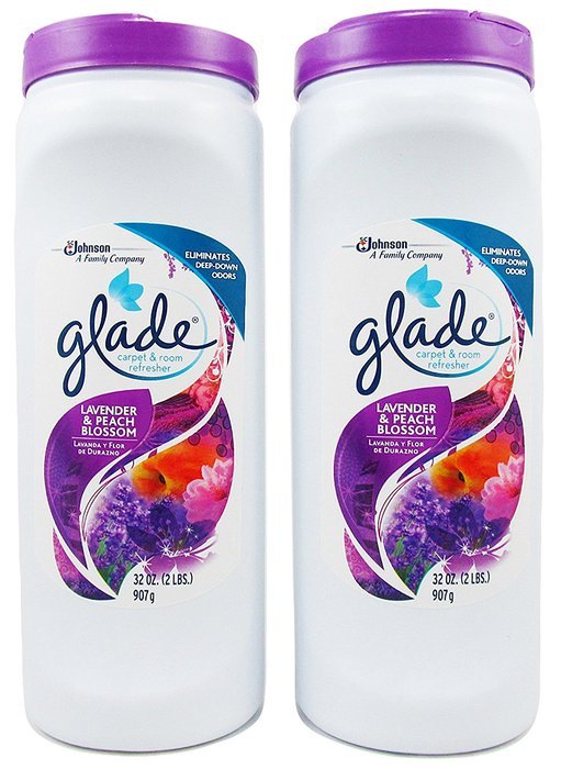 Glade ~ Carpet & Room Refresher 32oz ~ Pack of 2 ~ (Orange - Hawaiian Breeze) N4
