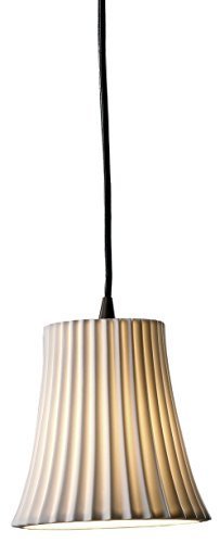 Justice Design Group POR-8815-20-PLET-DBRZ Limoges Collection 1-Light Pendant, Mini by Justice Design Group Lighting