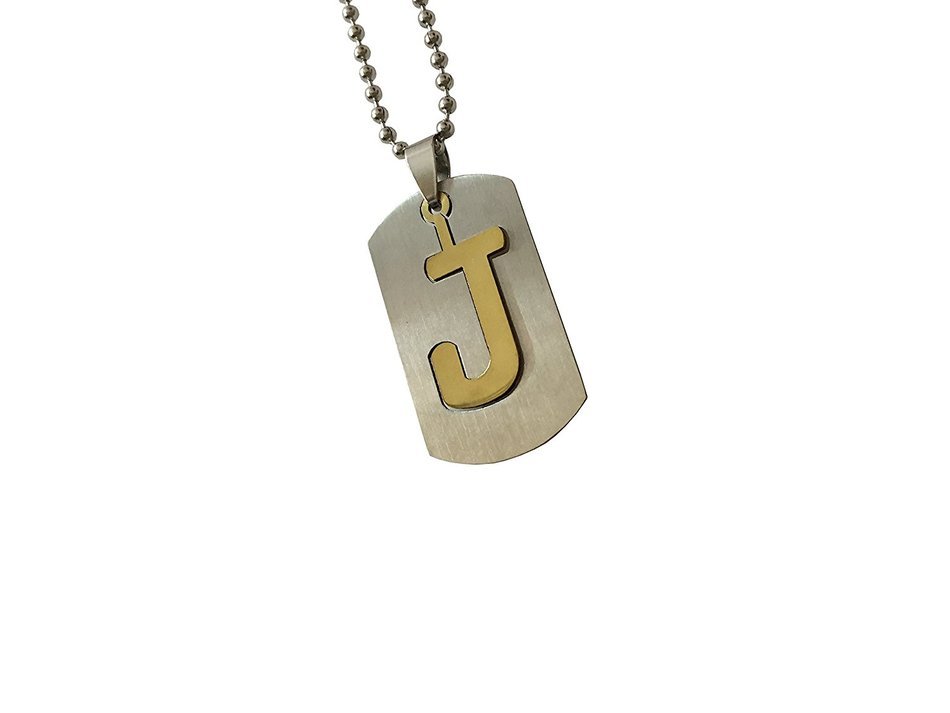Storite Fashion Alphabet "J" Locket/Nackless Metal Finish