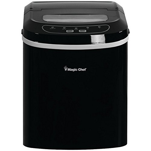 New MAGIC CHEF MCIM22B 27lb-Capacity Ice Maker (Black)