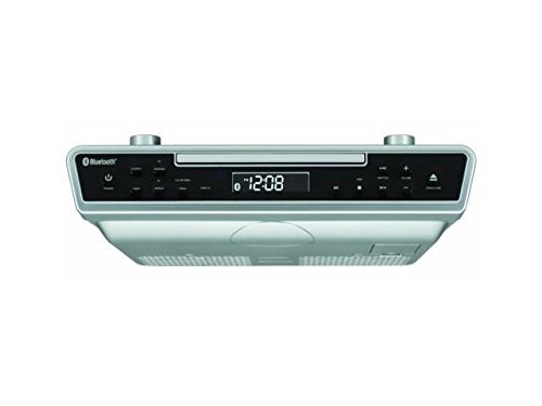 SYLVANIA SKCR2713 Under-Cabinet Bluetooth CD Clock Radio