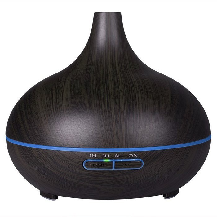 Ultrasonic Aromatherapy Essential Oil Diffuser 100ml Cool Mist Humidifier with 7 Color LED Mood Lights for Office... N24