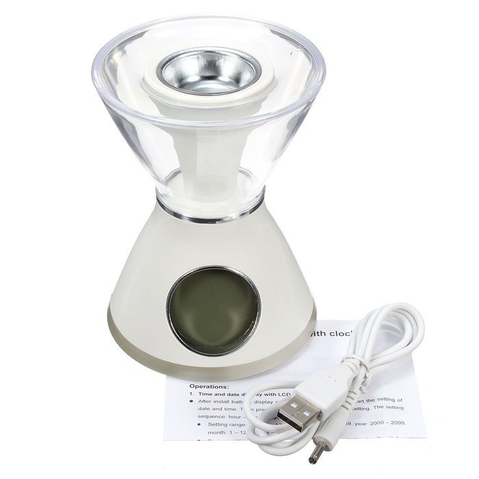ELEGIANT USB Aromatherapy Fragrance Decorative LED Night Light Clock Lamps N3