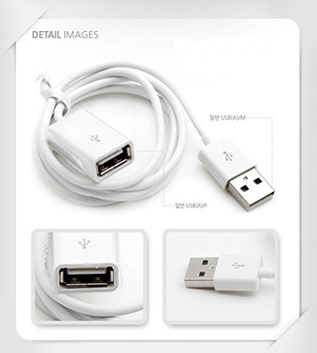 1M-3ft 1M USB 2.0 A MALE to A FEMALE Extension Cable Cord Extender For PC Laptop