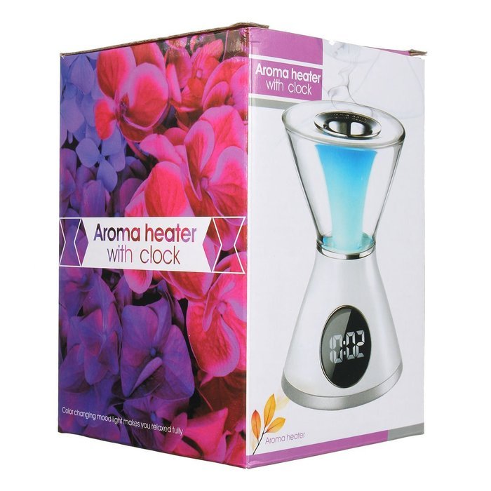 ELEGIANT USB Aromatherapy Fragrance Decorative LED Night Light Clock Lamps N5