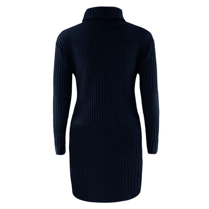 Women Dress,Haoricu Fall Womens Casual Long Sleeve High-collar Solid Jumper Turtleneck Sweater Dress Skirt Coat... N23