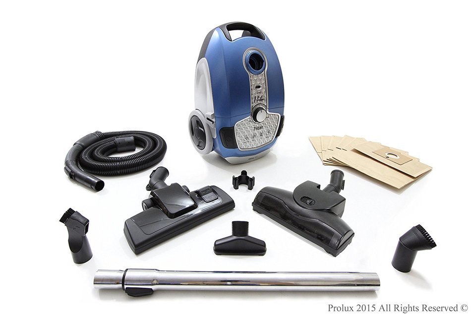 Tritan Canister Vacuum HEPA Sealed Hard Floor Vacuum Color: White N7