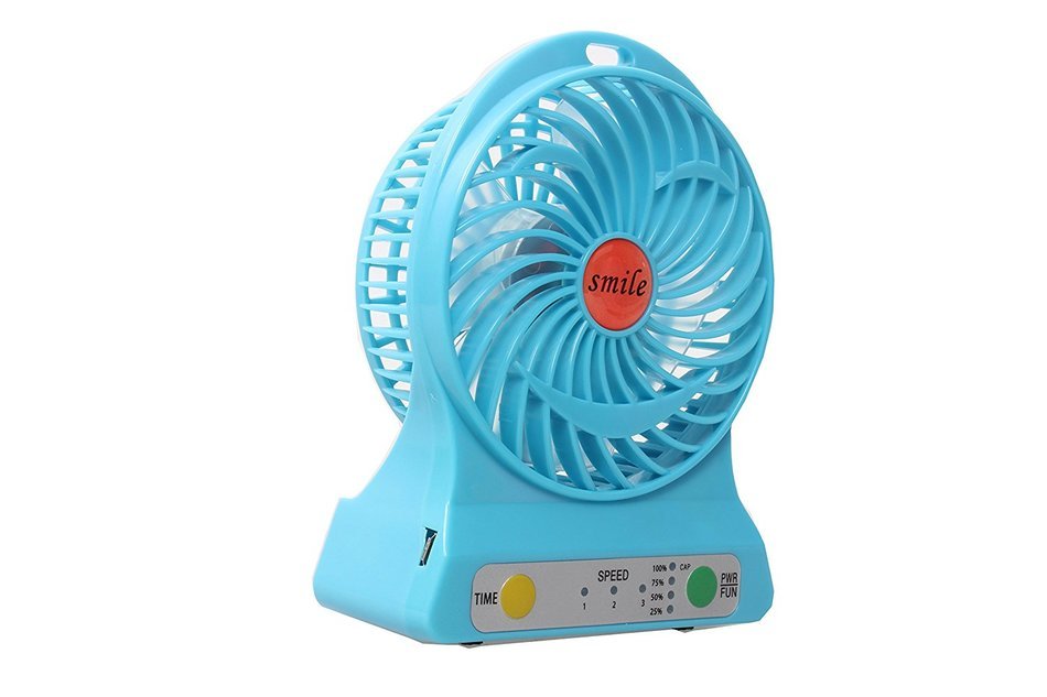 Multi-functional Portable Desk Fan Battery Operated Fan USB Rechargeable Battery Powered Handheld Fan with Lithium... N30