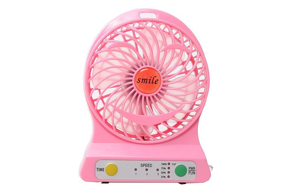 Multi-functional Portable Desk Fan Battery Operated Fan USB Rechargeable Battery Powered Handheld Fan with Lithium... N32