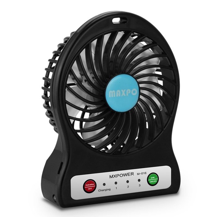 Number-One Portable Mini Fan 3.5-inch 3 Speeds Electric Desktop Fan Rechargeable Battery/ USB Powered Personal... N9